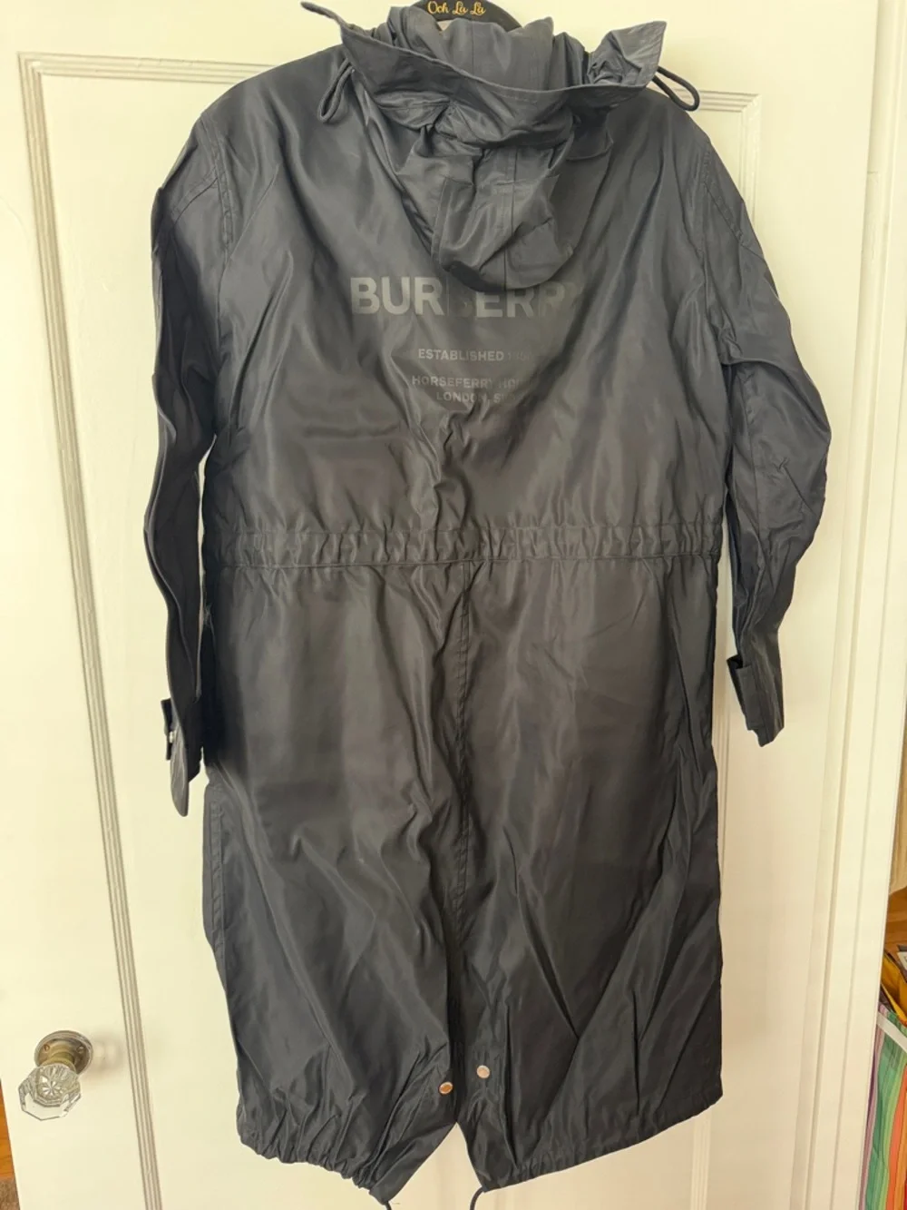 Burberry Black Hooded Trench Coat - Picture 10 of 13